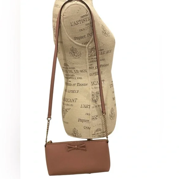 Kate Spade Declan Sawyer pink smooth leather Crossbody Bag - Picture 2 of 12